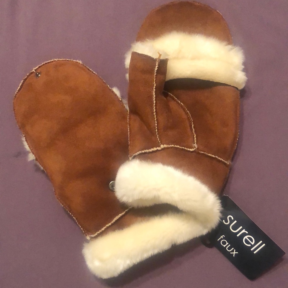 Surely faux mittens - Columbia toboggan